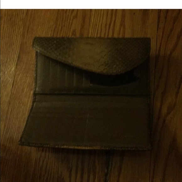 Python skin leather wallet - Picture 6 of 8